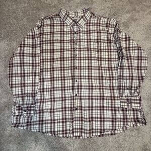 Nat Nast Luxury Originals Mens American Fit Long Sleeve Button Up Plaid Size 4XL